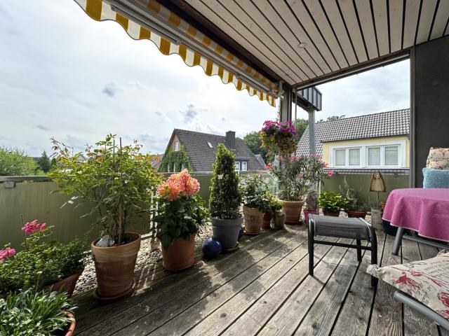 sonnige Dachterrasse