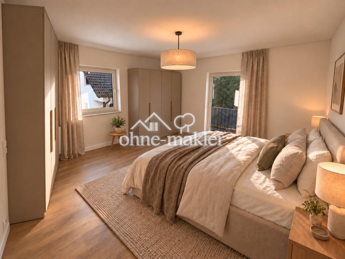 Schlafzimmer 1 möbliert