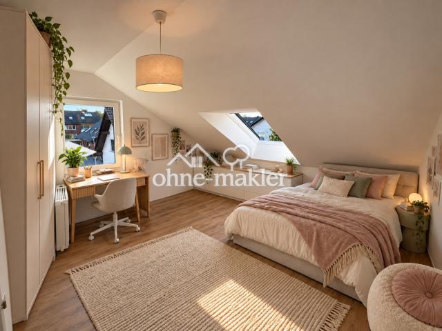Schlafzimmer 3 möbliert