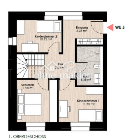 Grundriss WE5 1.OG