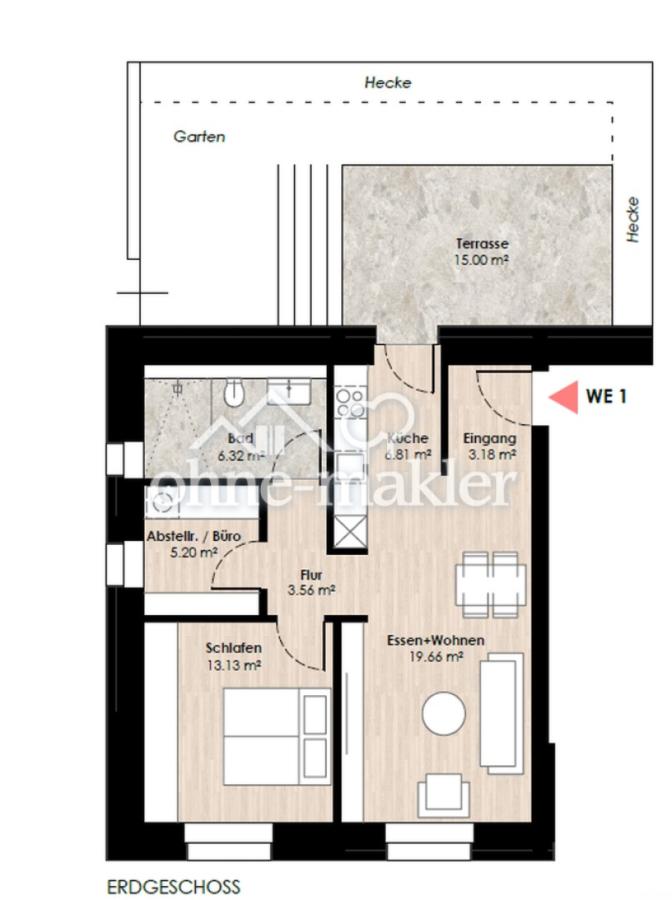 Grundriss WE1 EG