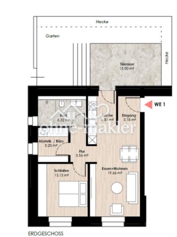 Grundriss WE1 EG