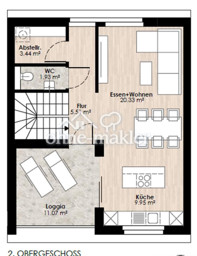 Grundriss WE6 2.OG