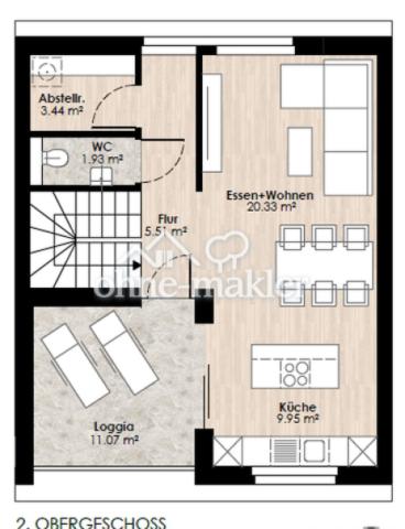 Grundriss WE6 2.OG