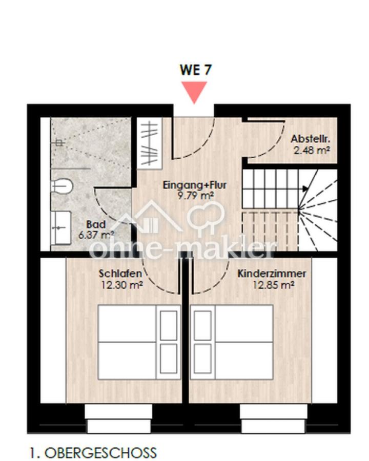 Grundriss WE7 1.OG