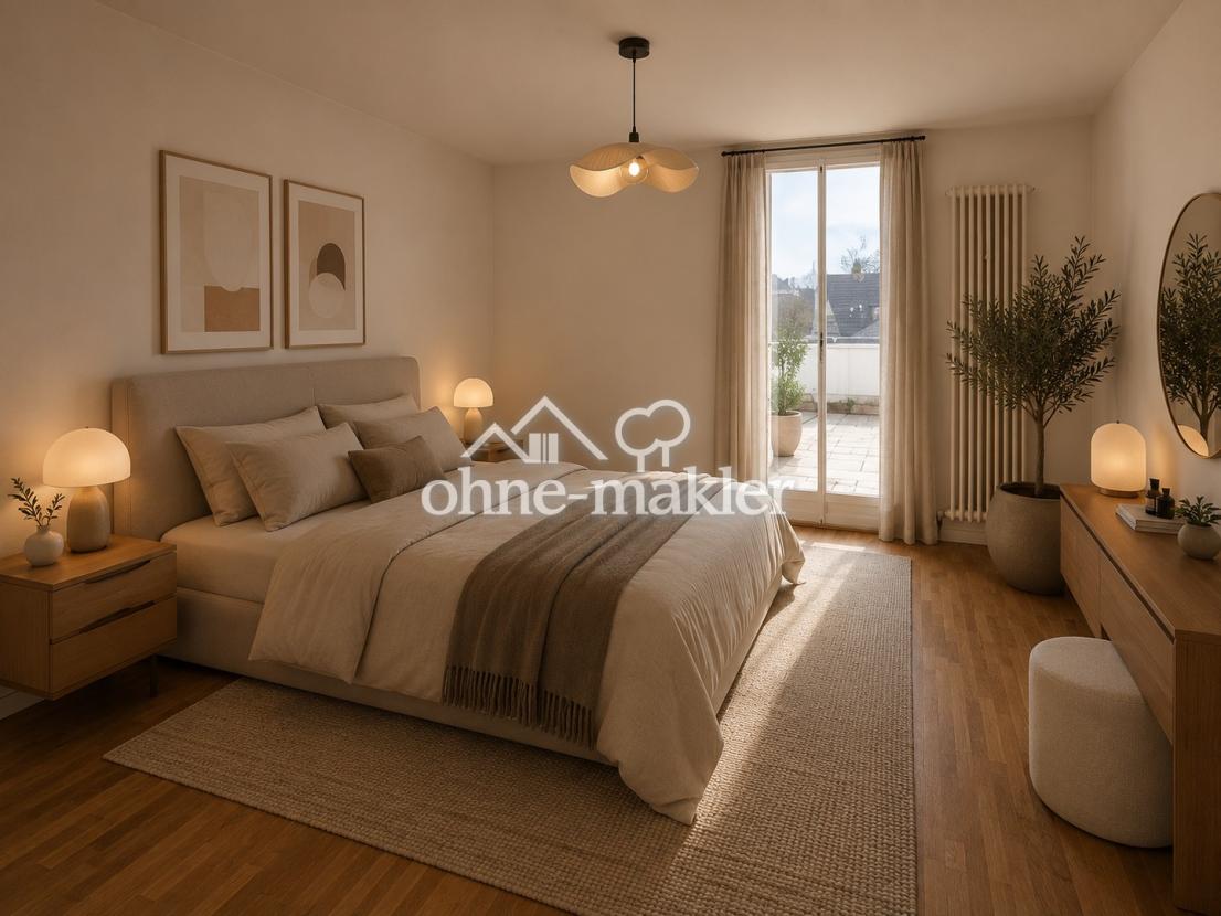 Schlafzimmer visualisiert 