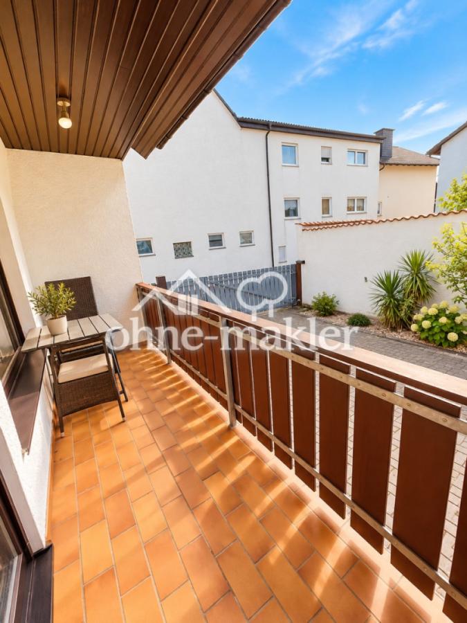 Überdachter Balkon