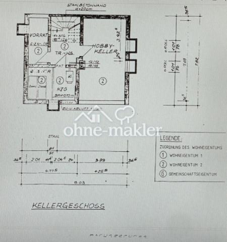 Grundriss Keller