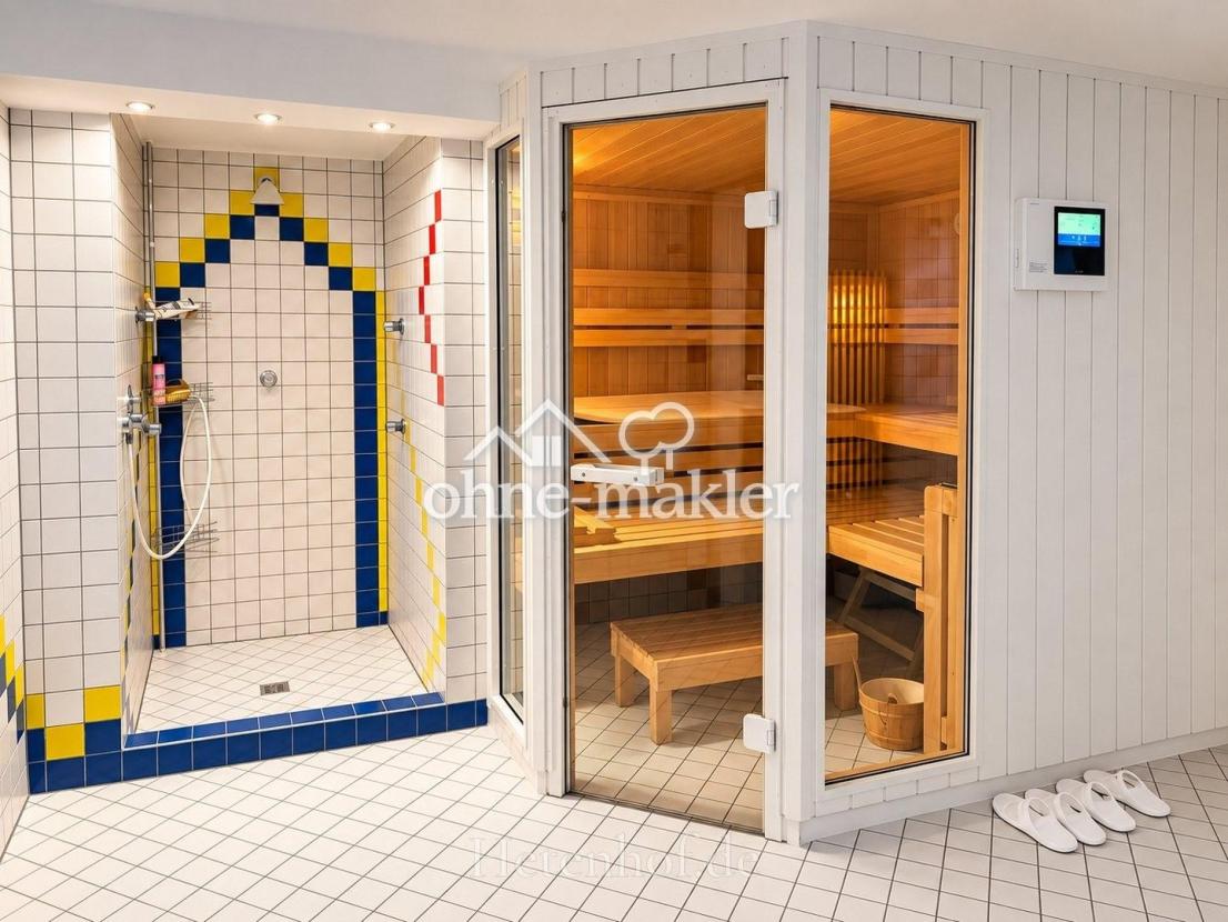 Wellnessbereich mit Sauna