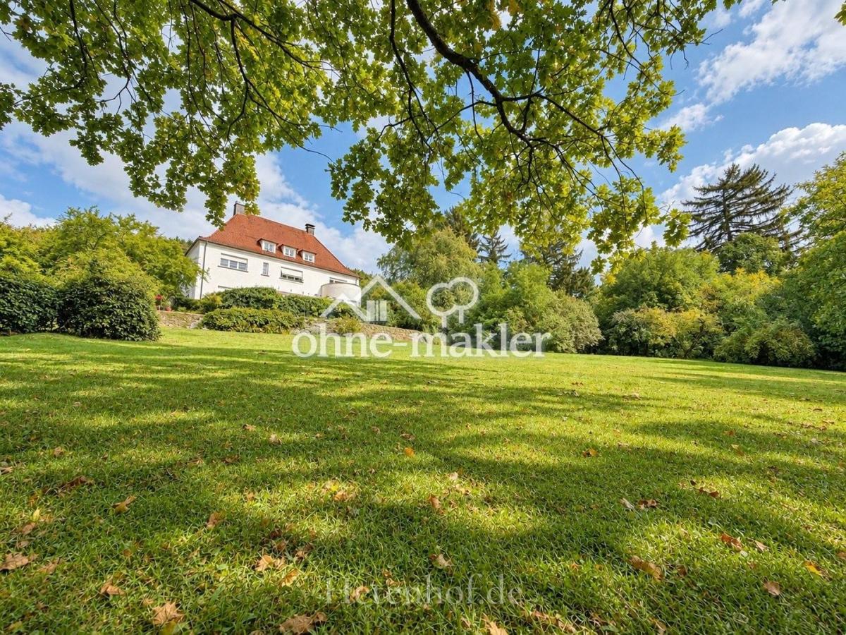 Blick Hetenhof aus Park
