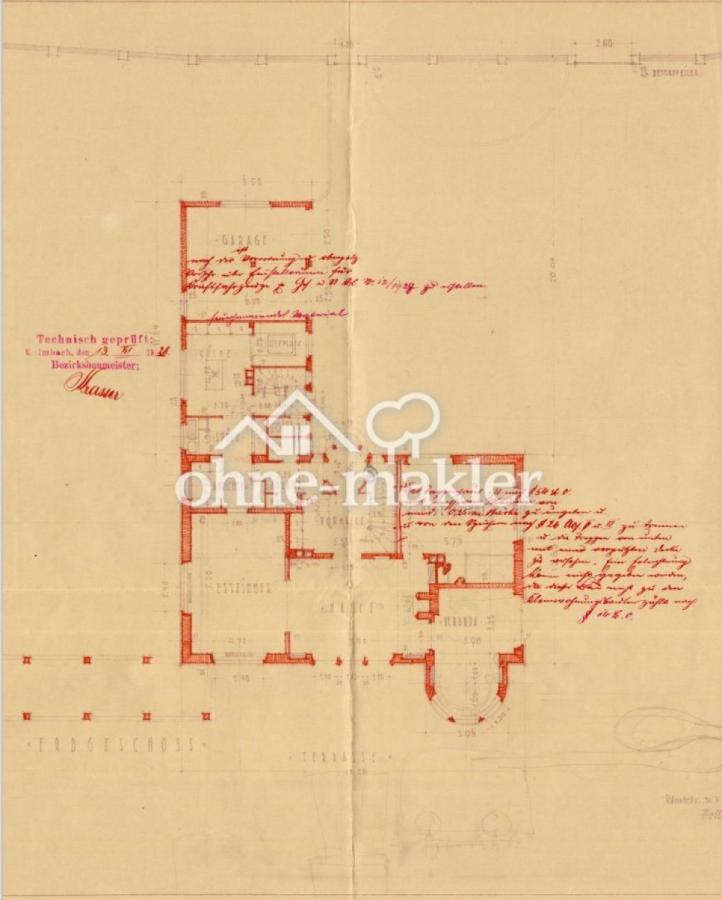 1929 - Eingabeplan EG