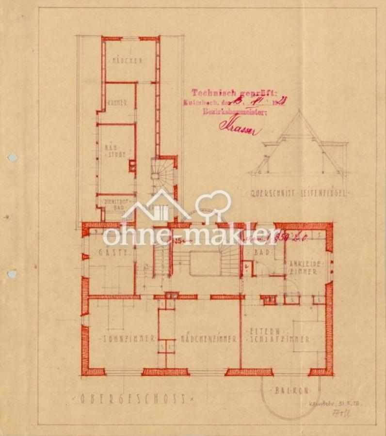 1929 - Eingabeplan OG
