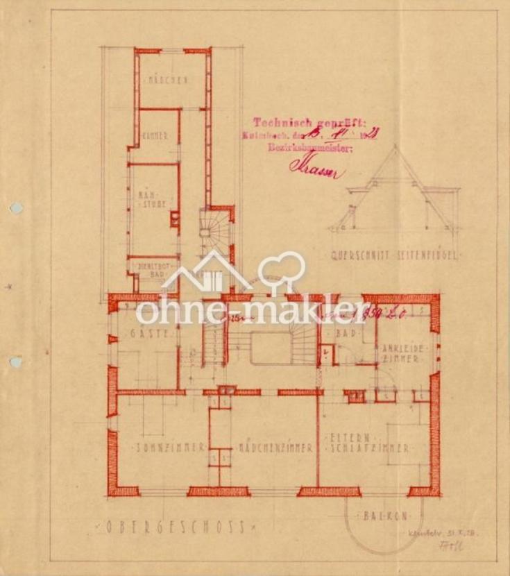 1929 - Eingabeplan OG