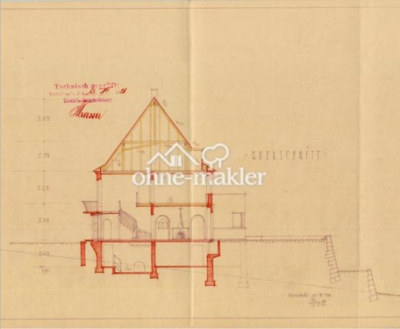 1929 - Eingabeplan Schnitt