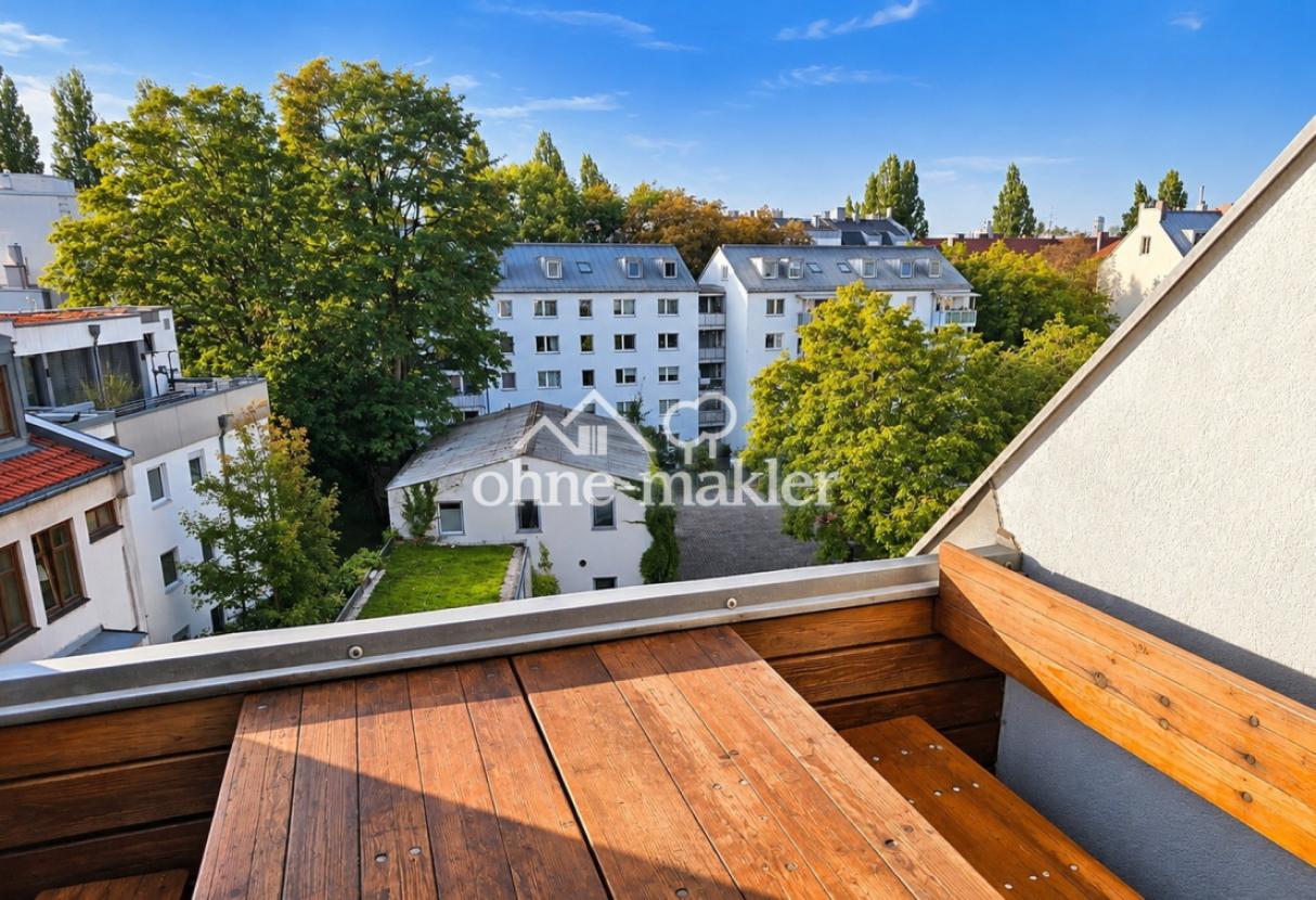 Blick von der Dachterrasse