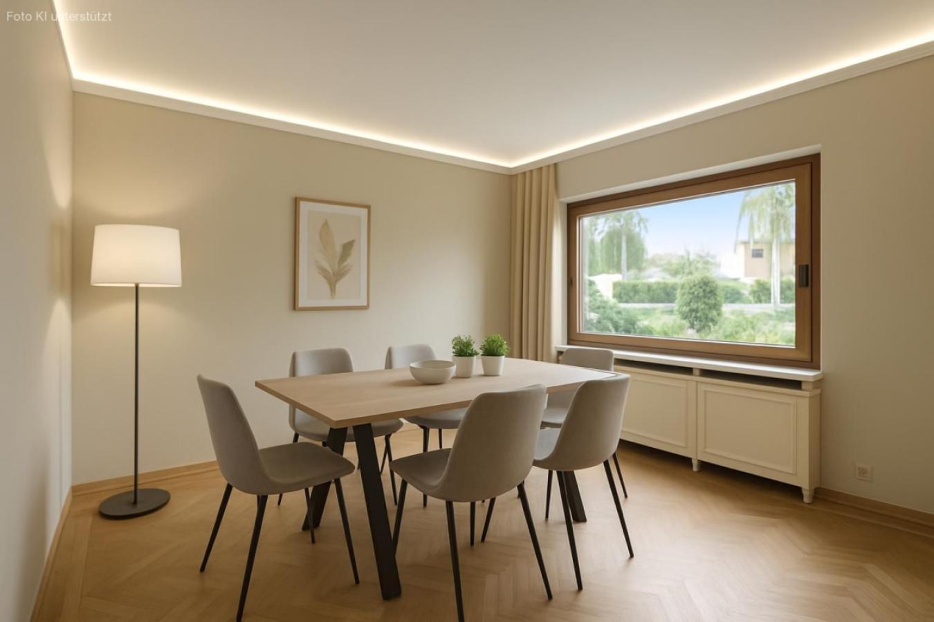 Esszimmer oder Büro im EG  (Gestaltungsvorschlag KI-generiert)