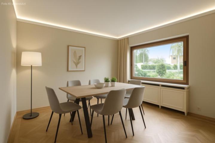 Esszimmer oder Büro im EG  (Gestaltungsvorschlag KI-generiert)