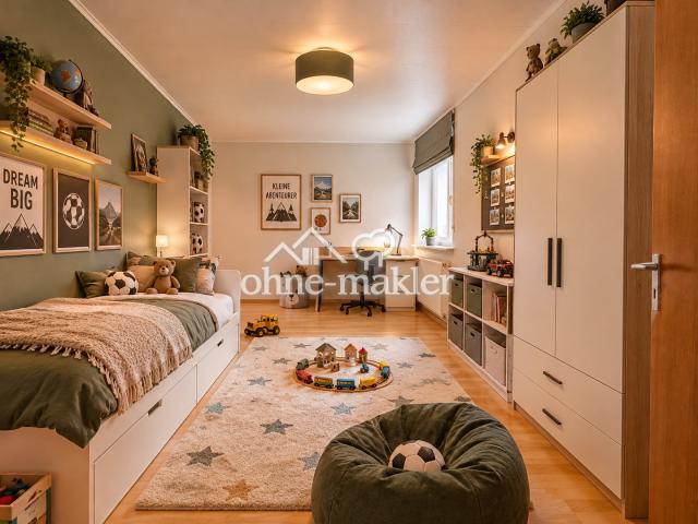 Kinderzimmer möbliert (KI)