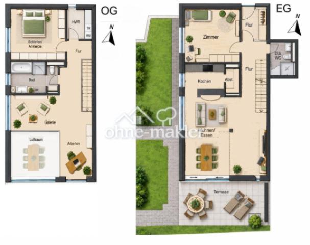 Grundriss EG und 1.OG