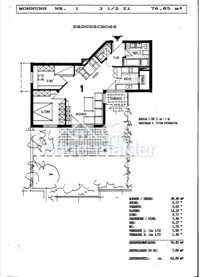 Grundriss inkl. Wfl.