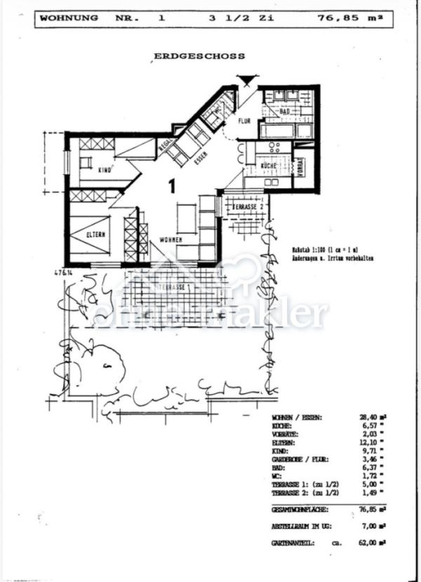 Grundriss inkl. Wfl.