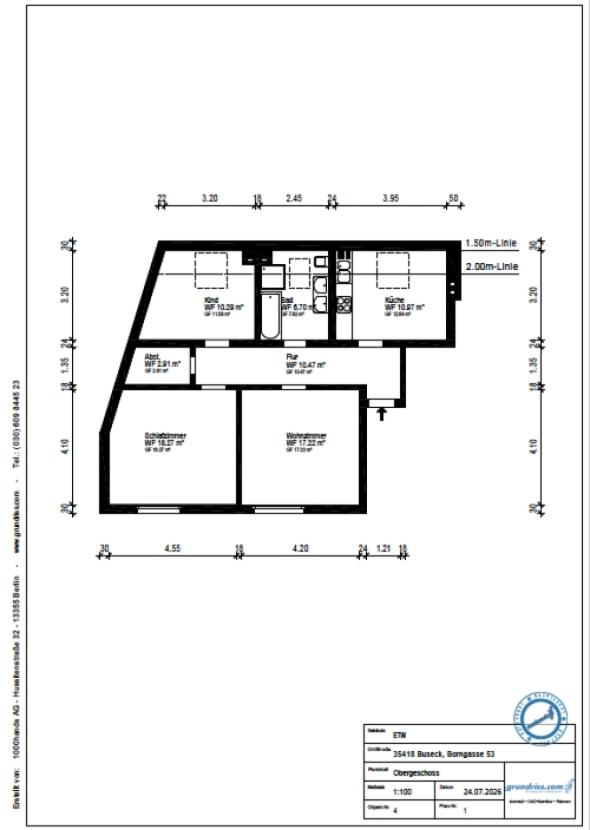 Wohnungsgrundriss 