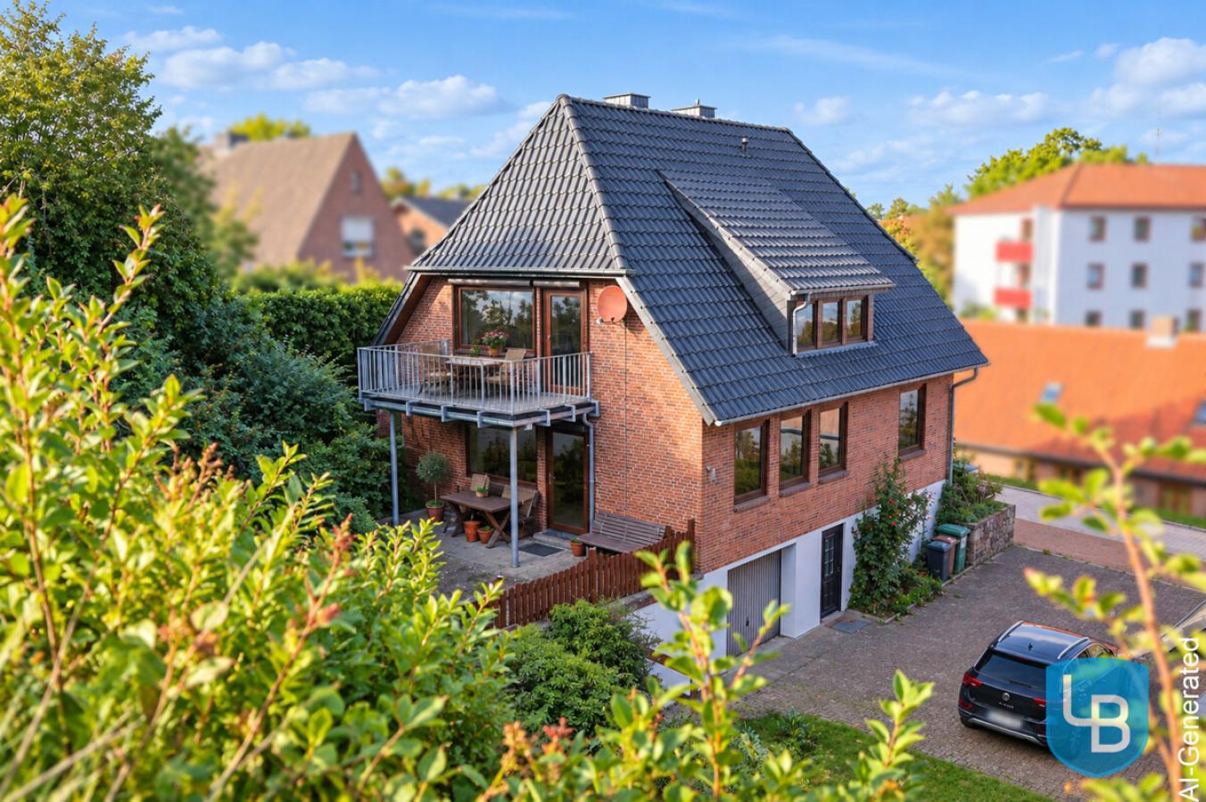 Blick aus dem Garten