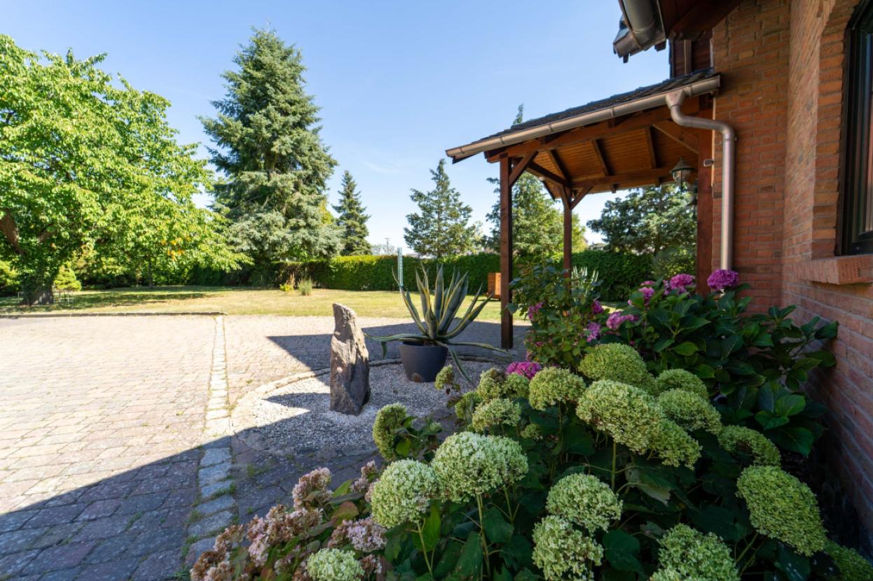 Eingangsbereich am Haus