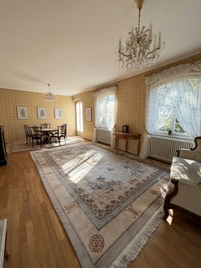 Wohnzimmer mit Terasse im 1. OG - KI-generiert