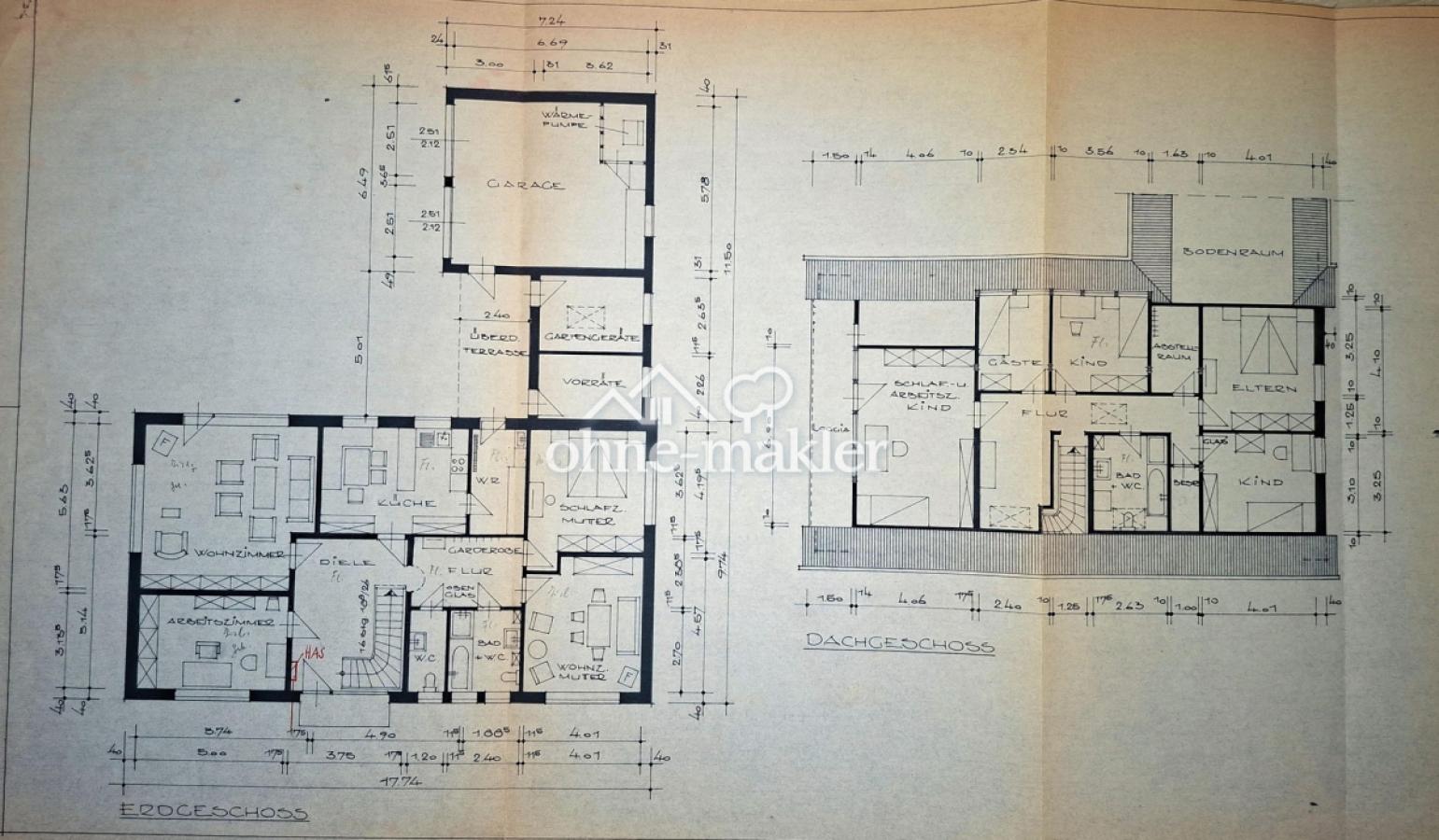 Grundriss EG und OG