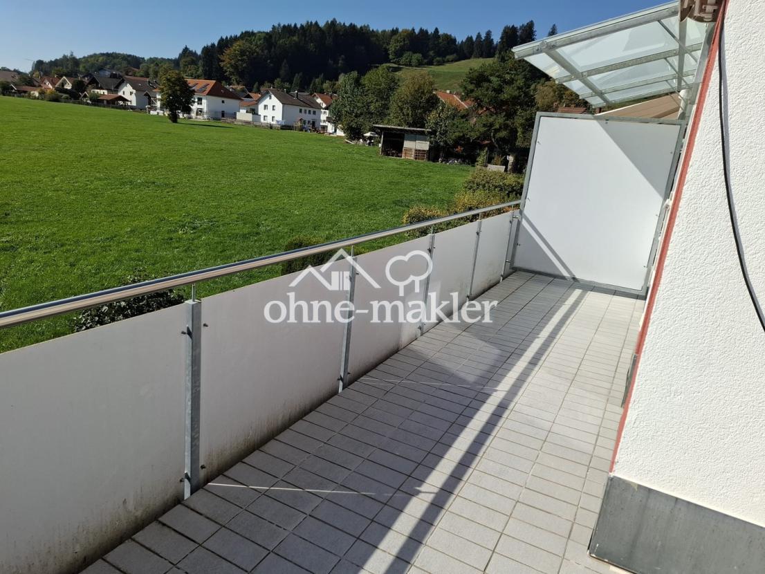 Sonnenbalkon mit Aussicht