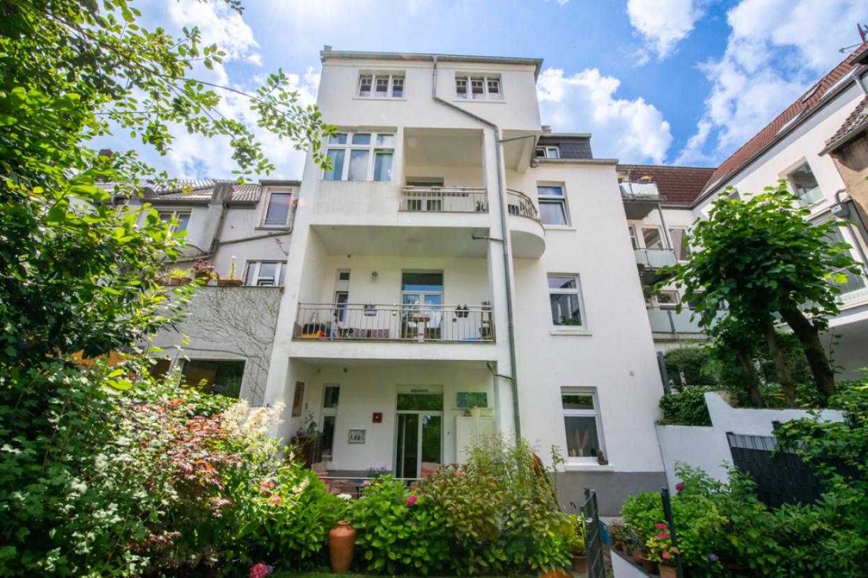 Rückwärtige Gebäudeansicht