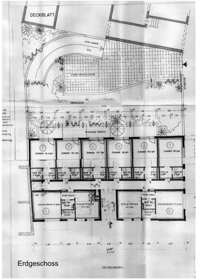 Grundriss Erdgeschoss (Plan 1962)