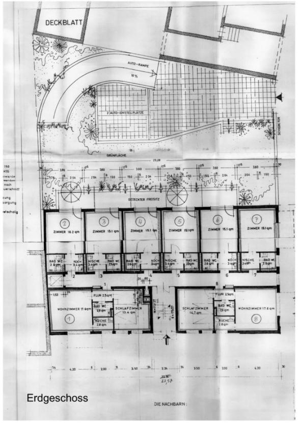 Grundriss Erdgeschoss (Plan 1962)