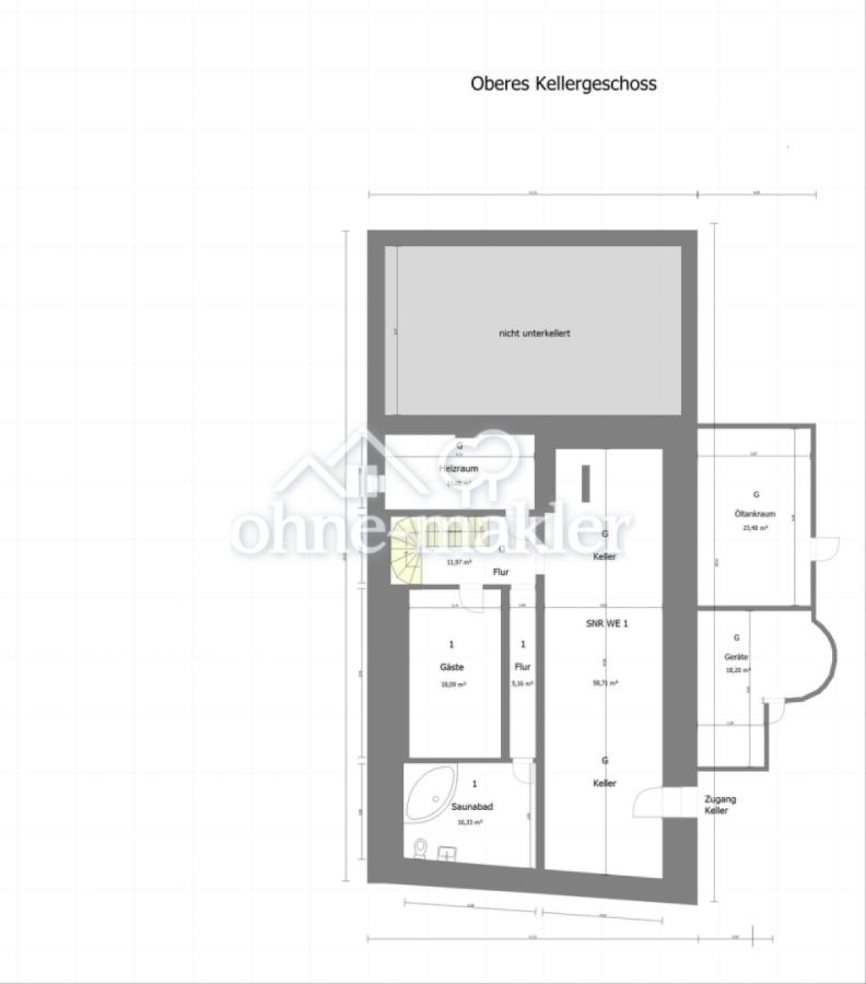 Grundriss Untergeschoss