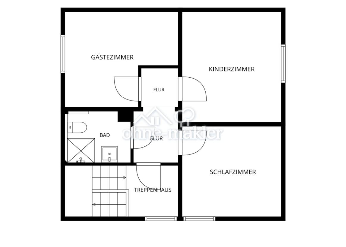 Grundriss Obergeschoss