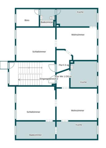 Grundriss Skizze 1. Etage