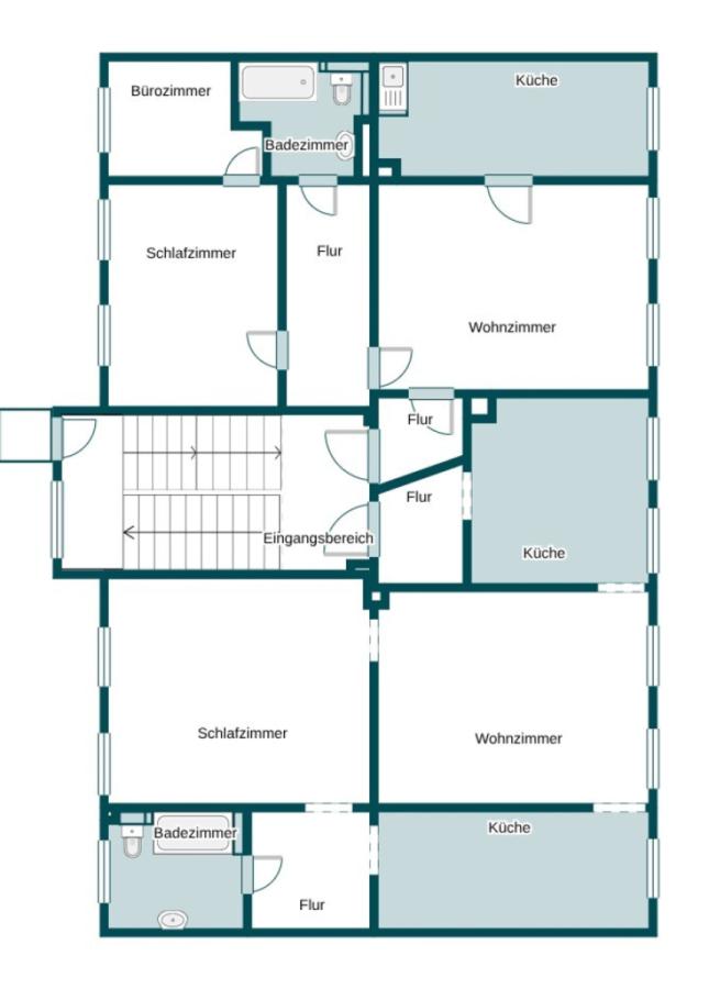 Grundriss Skizze 2. Etage