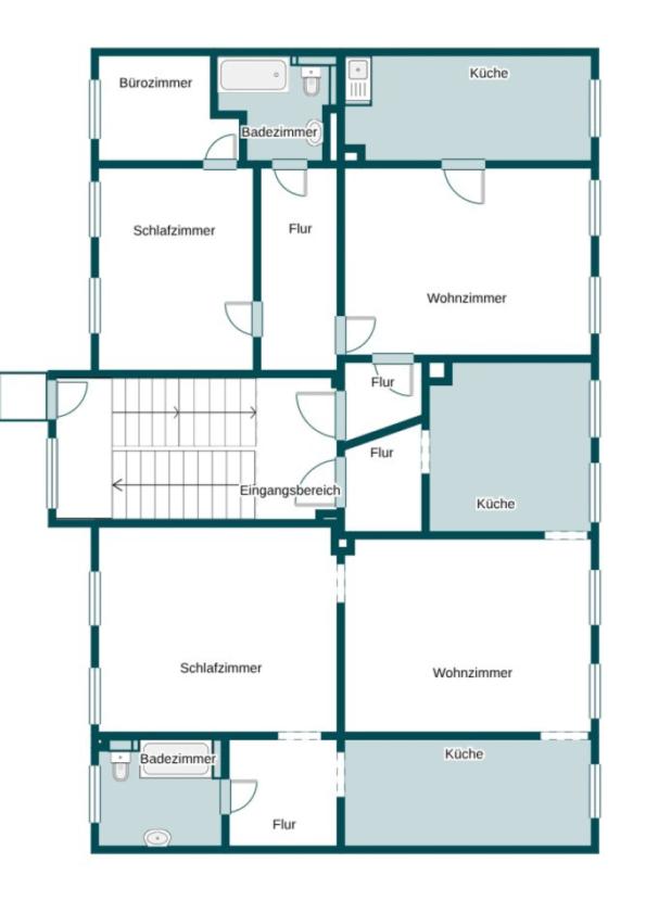 Grundriss Skizze 2. Etage