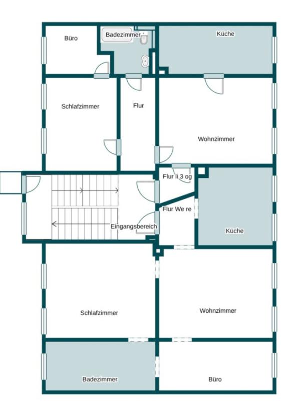 Grundriss Skizze 3. Etage