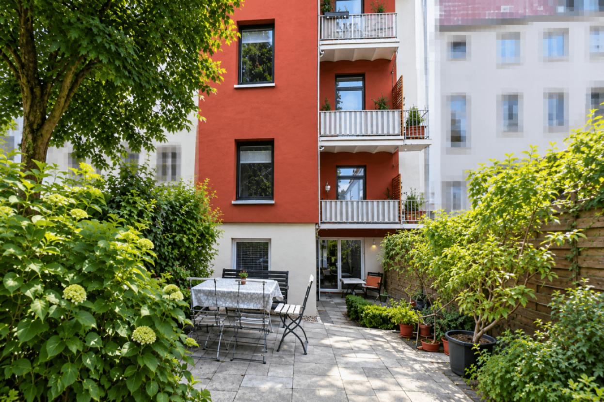 Urbaner Innenhof - Rückseite