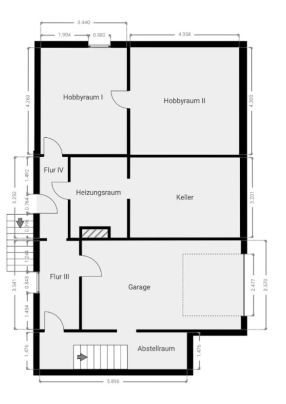 Grundriss Skizze UG