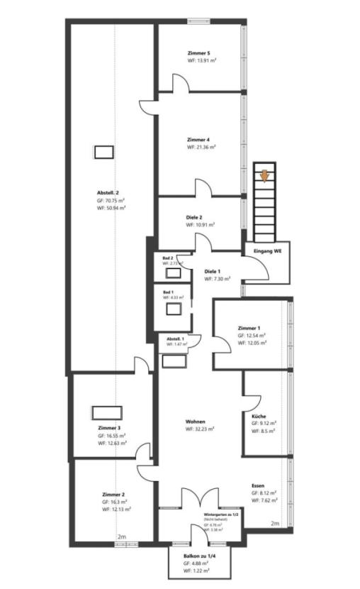 Grundriss Skizze OG