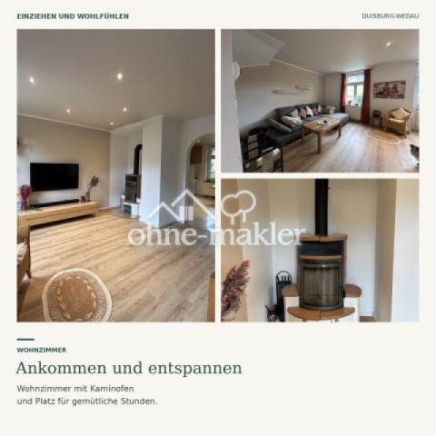 Wohnzimmer mit Kamin