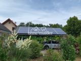 Carport mit Photovoltaikanlage