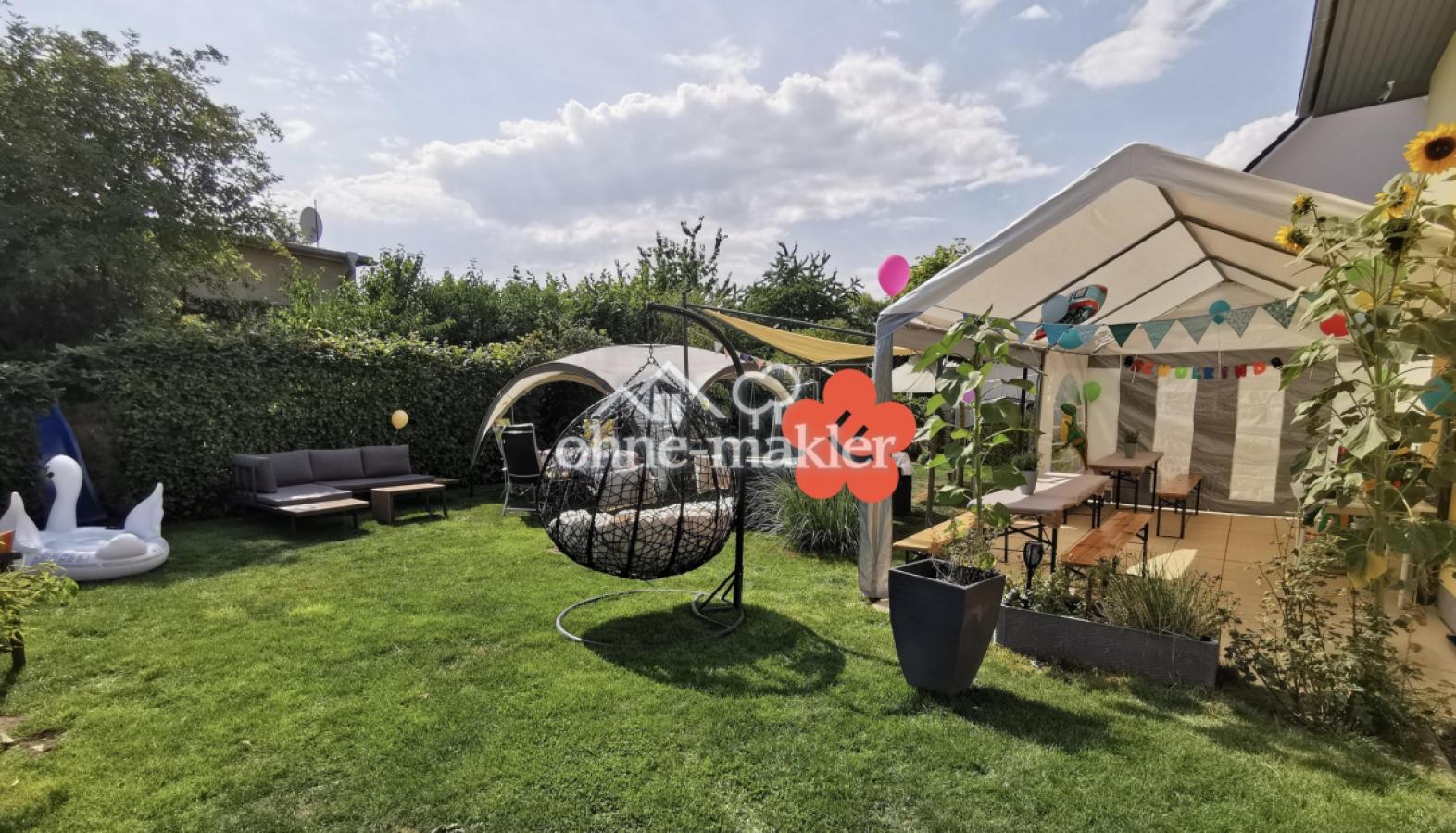 Garten / Terasse im Aug 2022