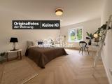 Schlafzimmer mit Gartenblick