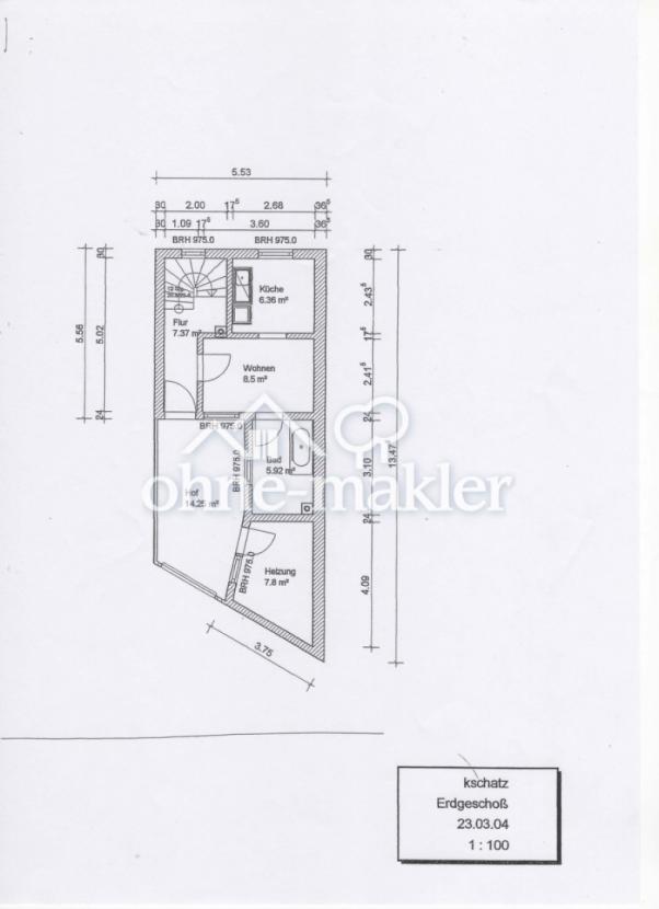 Erdgeschoss Altbau