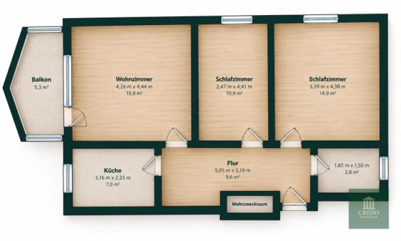 Wohnungsgrundriss