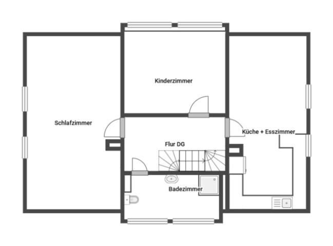 Grundriss Skizze 1.OG